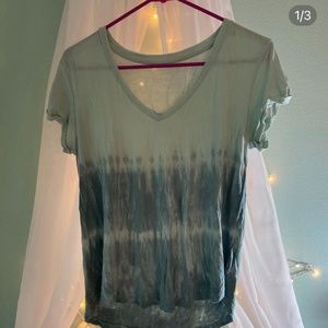 Blue Tie-Dye Top American Eagle